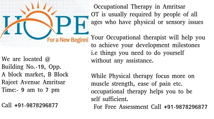 Occupational therapy in Amritsar