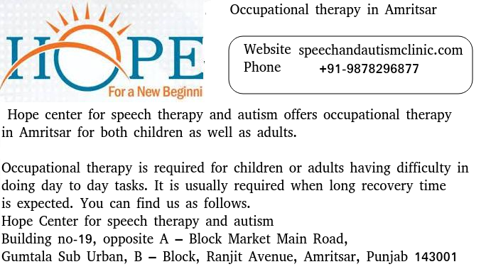 Occupational therapy in Amritsar otasr