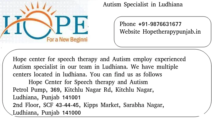 Autism Specialist in Ludhiana