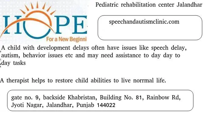 Pediatric rehabilitation center Jalandhar