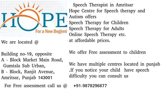 Speech Therapist in Amritsar