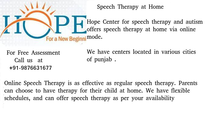 Speech Therapy at home