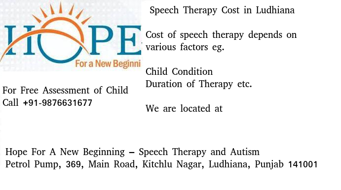 Speech Therapy cost in Ludhiana